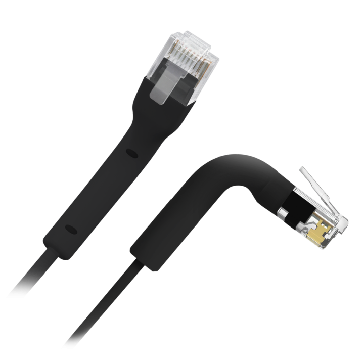 SAFIRE UTP6A-FLEX-3BK Cat6a UTP savienojuma kabelis, 3m, melns