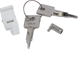 Hager VZ759 Key Lock, Golf Finish, Surface Mount, 2 Keys