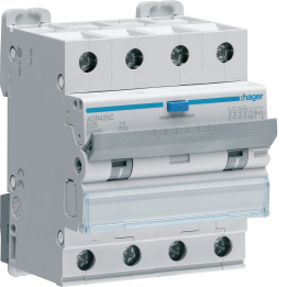 Hager ADM425C RCBO 4P 6kA B-25A 30mA Type A