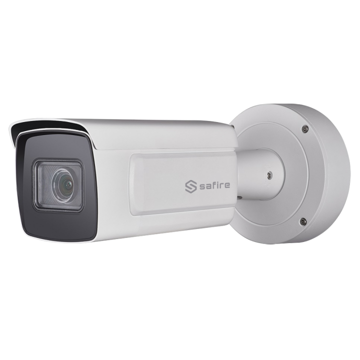 SAFIRE SF-IPB778Z-2YLPR-8032 8MP 4K Bullet IP kamera ar AI, LPR, IR 30m, PoE, IP67