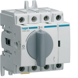 Hager HAB403 Load Break Switch 4P 32A