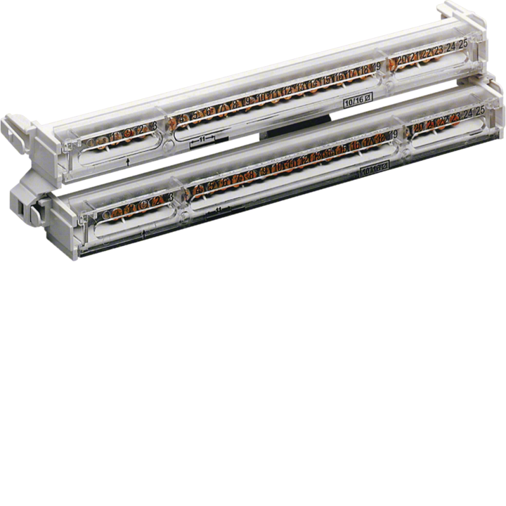 Клеммник Hager KM25N universZ PE/N, 2x25 точек крепления