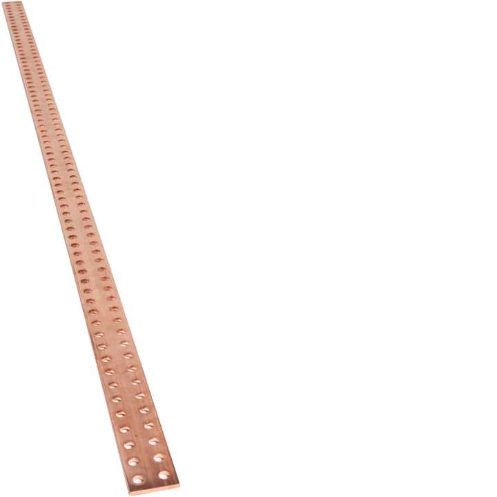 Медная шина Hager UC844 Quadro, 50x5 мм, длина 1750 мм