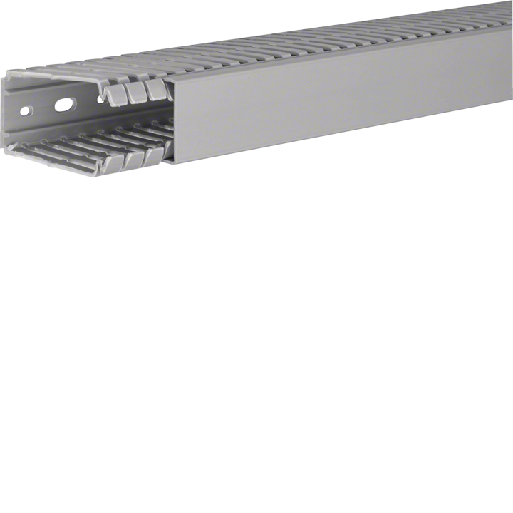 Hager BA780040 Slotted Panel Trunking 80x40mm Grey