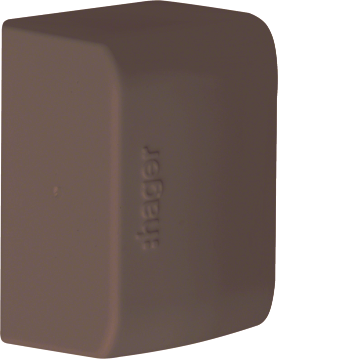 Hager ATA163068014 End Cap for ATEHA Trunking, 16x30mm, Brown