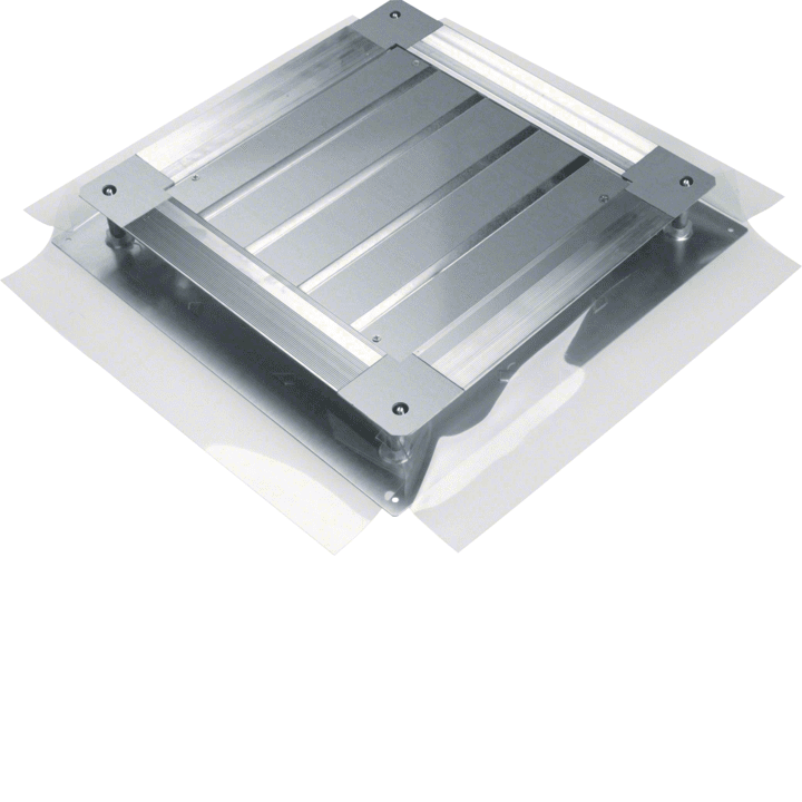 Напольный короб Hager UDB3075125 с напольной плитой размером 3 75-125мм