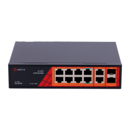 Управляемый гигабитный PoE коммутатор SAFIRE SF-SW1208HIPOE-GF-120