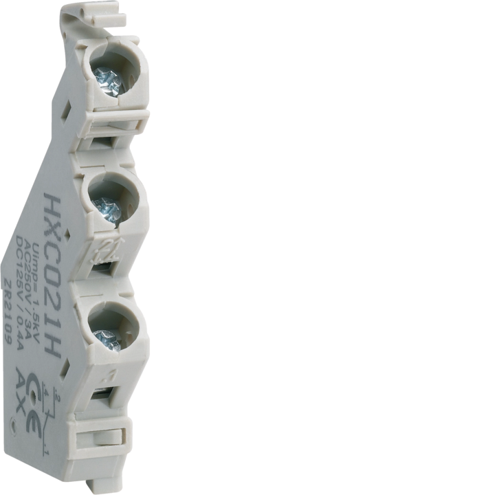 Блок вспомогательных контактов Hager HXC021H, 1NO+1NC, 230V AC