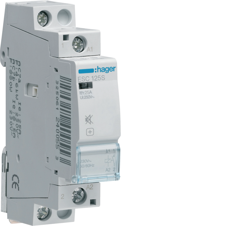 Контактор Hager ESC125S Humfree Contactor 25A 1NO 230V