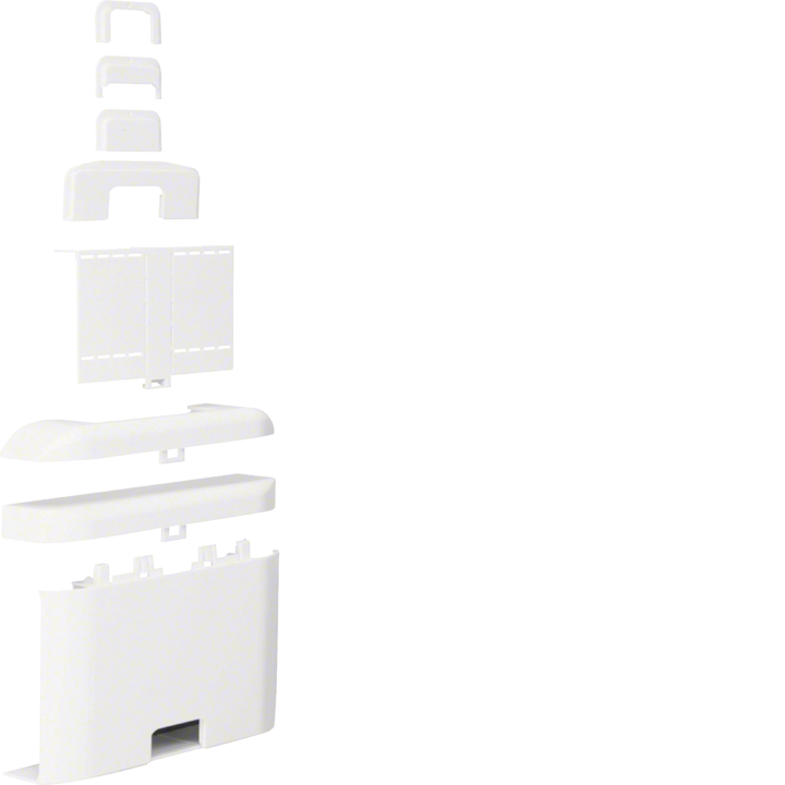 Hager ATA207589016 T-piece for ATEHA cable duct, 20x75mm, traffic white RAL 9016