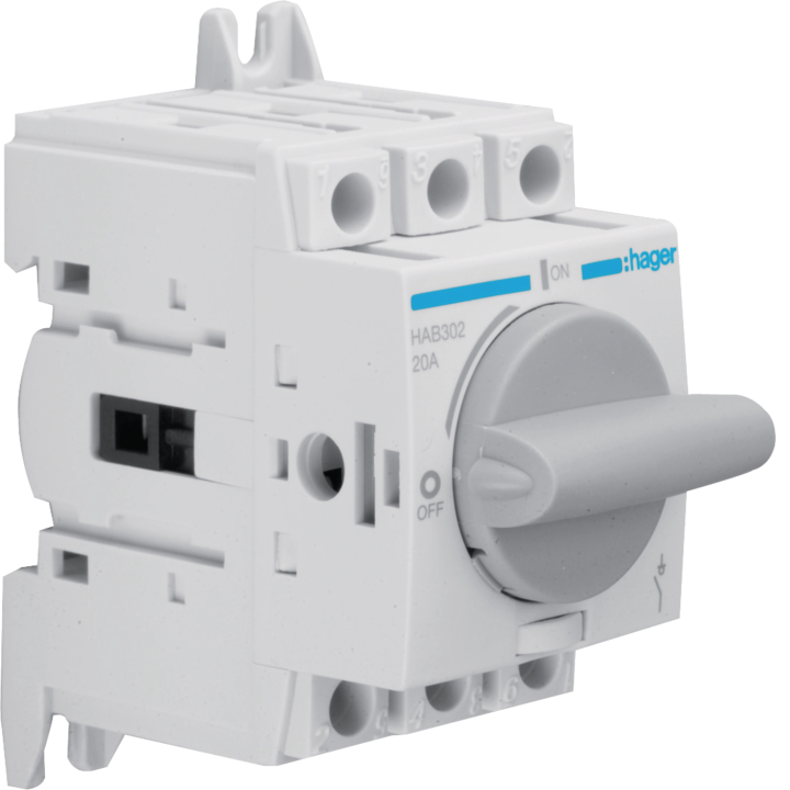 Hager HAB302 Load Break Switch 3P 20A
