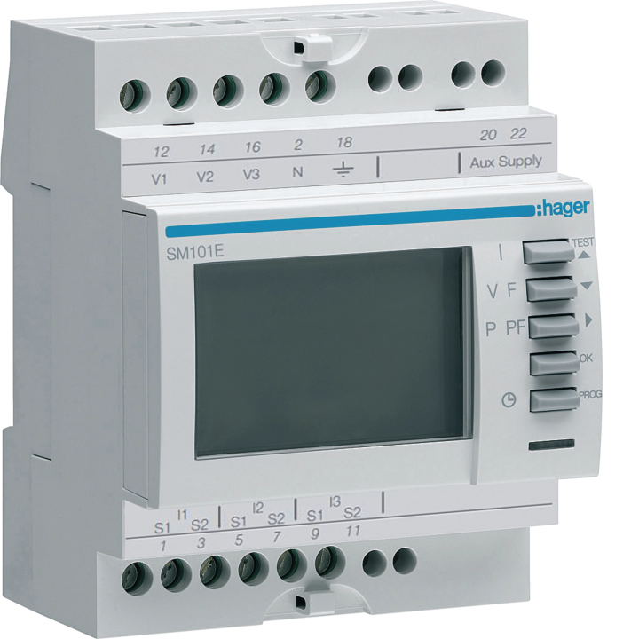 Hager SM101E Modular Multifunction Energy Meter