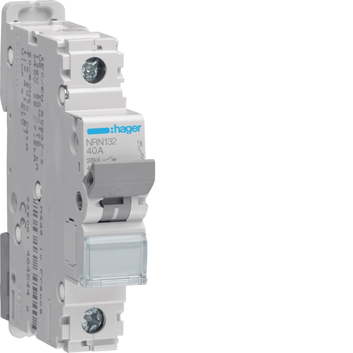 Автоматический выключатель Hager NQN132, 1P, 20kA, C-32A, 1М
