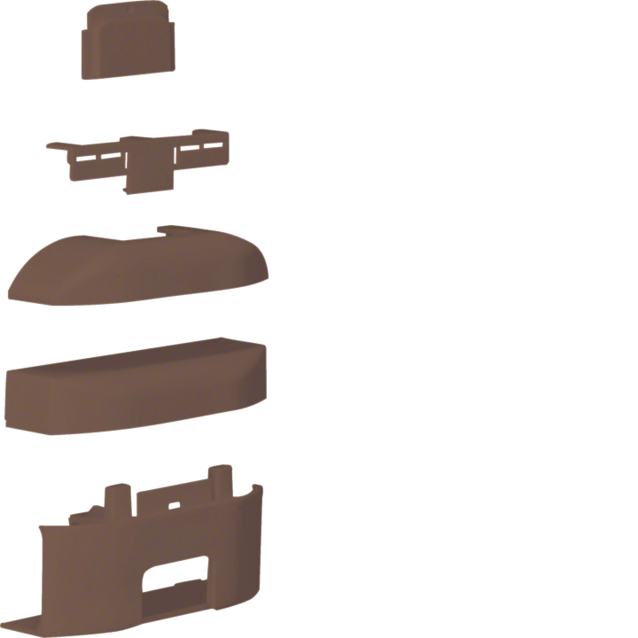 Hager ATA122088014 T-piece for ATEHA 12x20 cable duct, brown