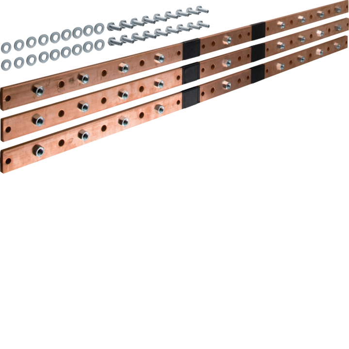 Шина Hager UM09K, 40x10мм, 5 секций