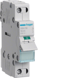 Hager SBT116 1P 16A slēdža izolators