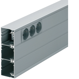 Hager GBA501611ALU alumīnija kabeļu kanāla pamatne 50x16mm anodēta