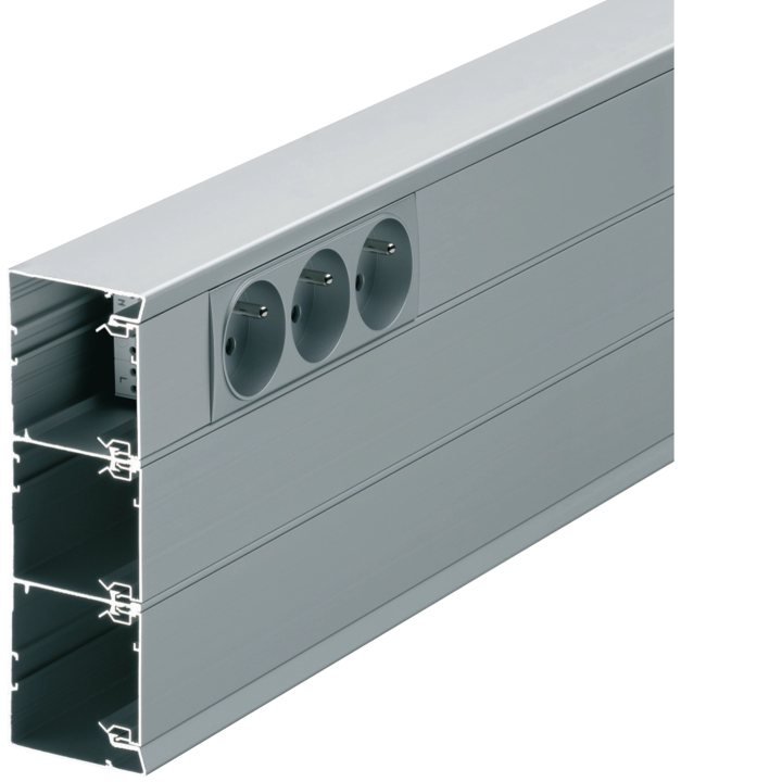 Hager GBA501611ALU alumīnija kabeļu kanāla pamatne 50x16mm anodēta