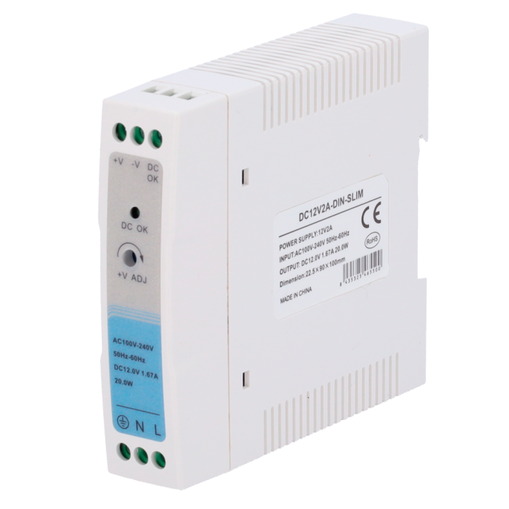 MARCA BLANCA DC12V2A-DIN-SLIM DIN Rail Power Supply 12V 67A