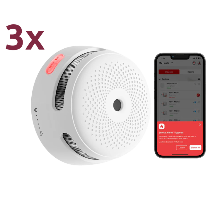 X-SENSE XS01-M-3PACK Smoke Alarm (3-Pack)