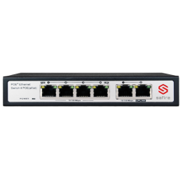SAFIRE SW0604POE-60W 5-Port Managed PoE Switch (4 PoE, 60W Budget)