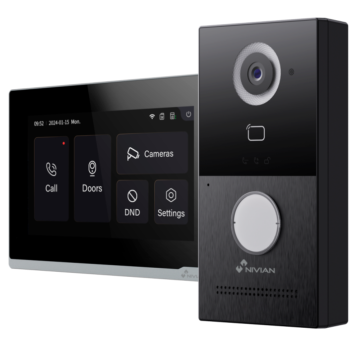 NVS-VIDEOINTERCOM-2W NIVIAN RETAIL IP Video Intercom Kit