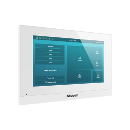 Akuvox C313N 7 collu Linux PoE iekštelpu monitors, balts dizains