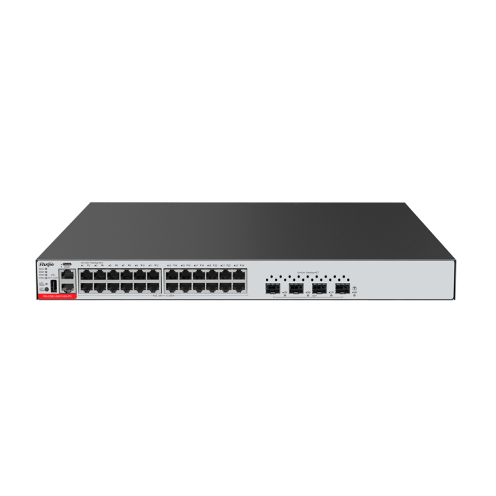 RUIJIE RG-CS83-24GT4XS-PD Managed PoE+ Switch, 21-Port Gigabit with 4x 10G SFP+ Uplinks