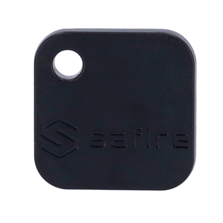 CARDCUBE SF-TAG-MF-BK RFID Keychain Tag (MIFARE Classic, 13.56 MHz, Black)