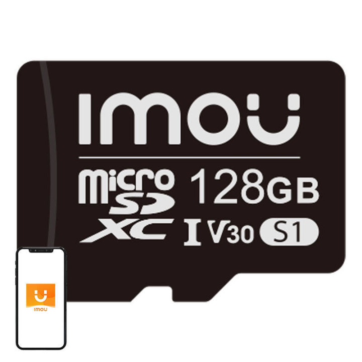 Карта памяти IMOU ST2-128-S1, 128GB microSD (UHS-I, Class 10/U3/V30, 95/38 MB/s)