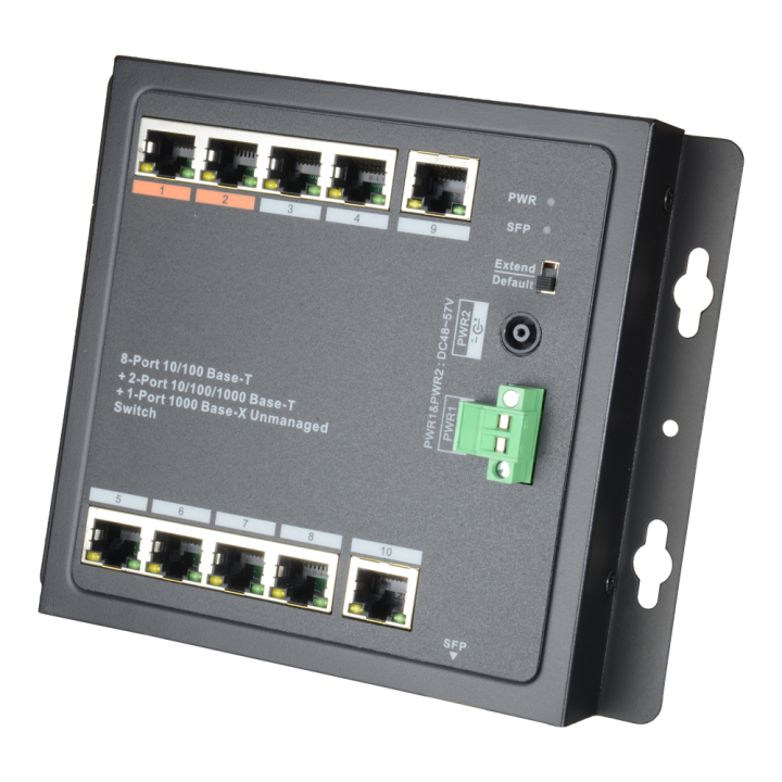 X-SECURITY XS-SW1108HIPOE-96DIN Managed PoE Switch 11 Ports Gigabit