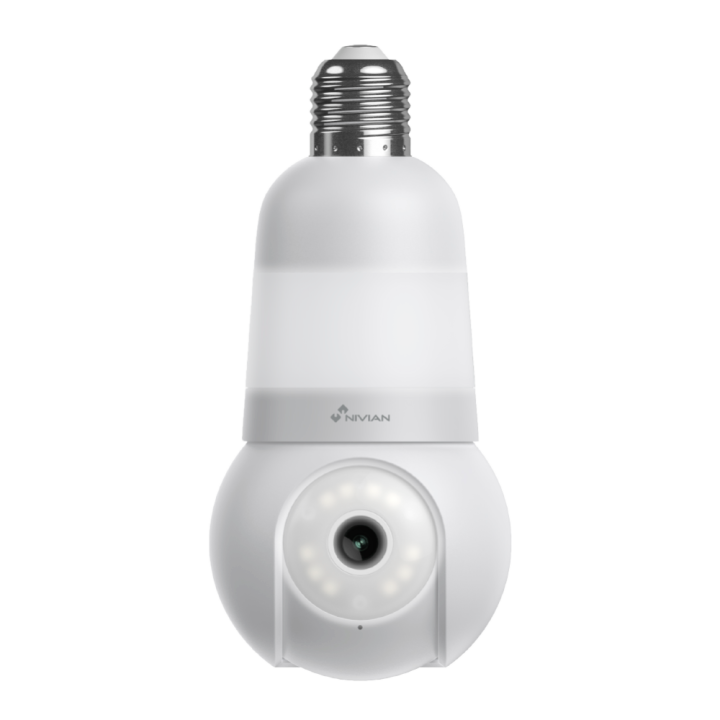 NVS-IPC-BULB2-L360 NIVIAN RETAIL 4MP PTZ IP Camera with Wi-Fi, PoE, ONVIF