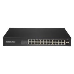 SAFIRE SW2624GT-2GF Managed Gigabit PoE Switch, 21 Ports, 2 SFP Uplinks