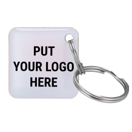 CARDCUBE TAG-MF-EPOXY-SQ-CUSTOM-500 MIFARE Classic RFID Keychain Tag (Epoxy, Custom Printable, 500 pcs)