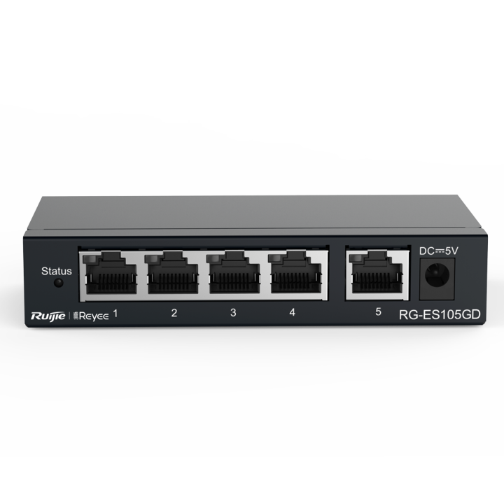REYEE RG-ES105GD 5-портовый Gigabit PoE коммутатор 65W