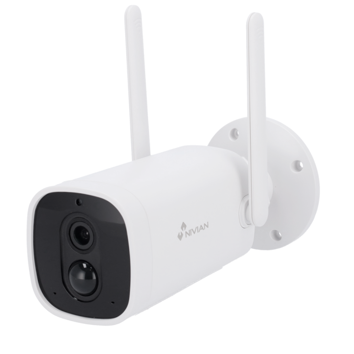 NIVIAN RETAIL NVS-IPC-06-BAT PTZ IP kamera 2MP 1080p Wi-Fi PoE IP65 āra ātrgaitas kupola kamera ar nakts redzamību un microSD sl