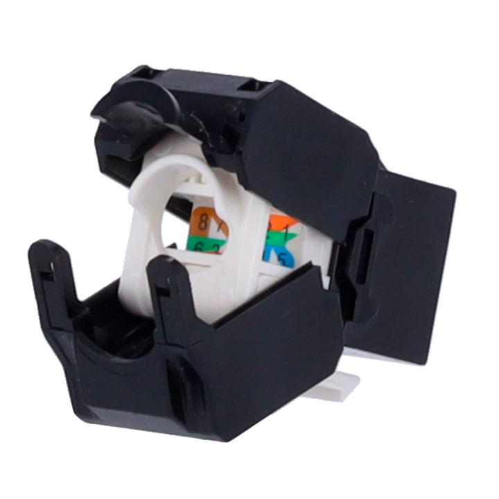 MARCA BLANCA KS6A-TL180-BK RJ45 Keystone Jack Cat6 UTP