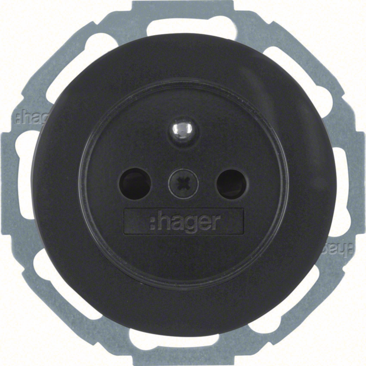 Hager WL2180 2xRJ45 Cat.6 FTP priekšpuse - balta