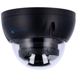 X-SECURITY XS-IPD842A-8P-DL-WIZ-BLACK 4MP PoE kupola kamera