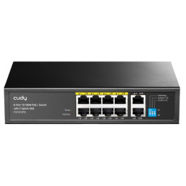 ПЕРЕКЛЮЧАТЕЛЬ POE FS1010PG 8 ПОДКЛЮЧЕНИЙ CUDY