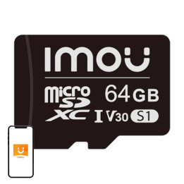 Карта памяти Imou ST2-64-S1, 64GB microSDXC (UHS-I, Class 10/U3/V30, 95/38 MB/s)