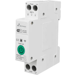 NIVIAN RETAIL NVS-ENERGYMETER65DIN-W 65A enerģijas skaitītājs