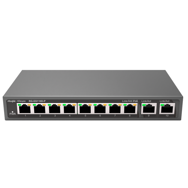 REYEE RG-ES110D-P 5-портовый PoE коммутатор 65W
