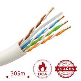 SAFIRE UTP6A-305-H-Dca Cat6a LSZH 305м