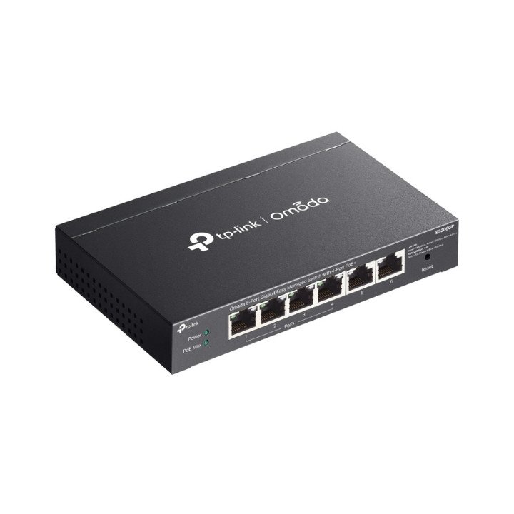 TP-Link ES206GP 6-Port Gigabit Unmanaged PoE+ Switch (4 PoE+ Ports)