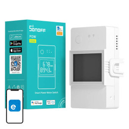 Sonoff POW Elite R3 (16A) WiFi viedais relejs ar jaudas mērītāju un LCD displeju (POWR316D)