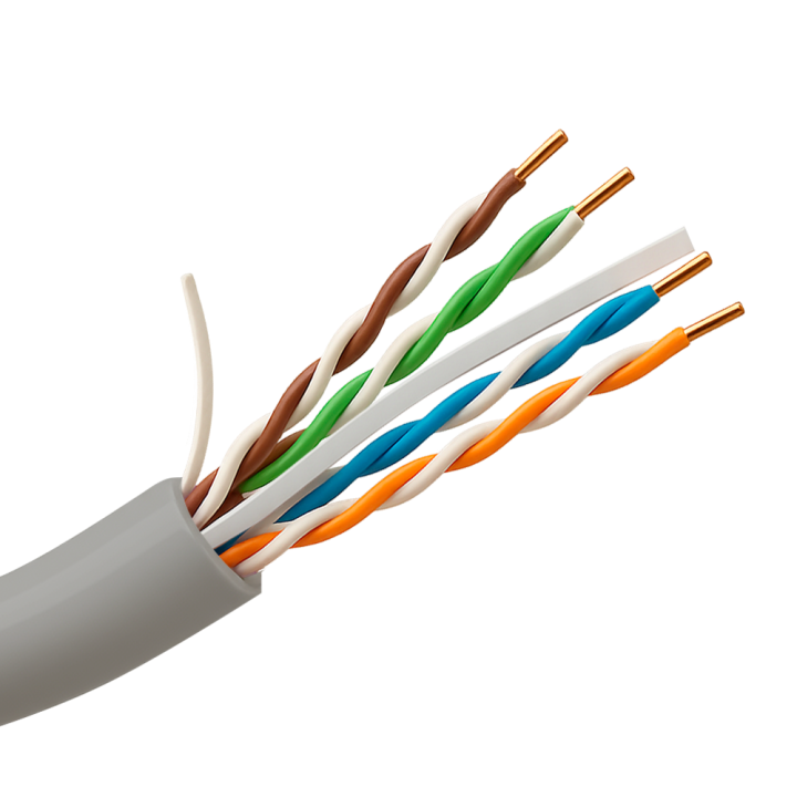 UNIVIEW UV-UTP6-300-BC24AWG-DCA-B-W Cat6 UTP 300м