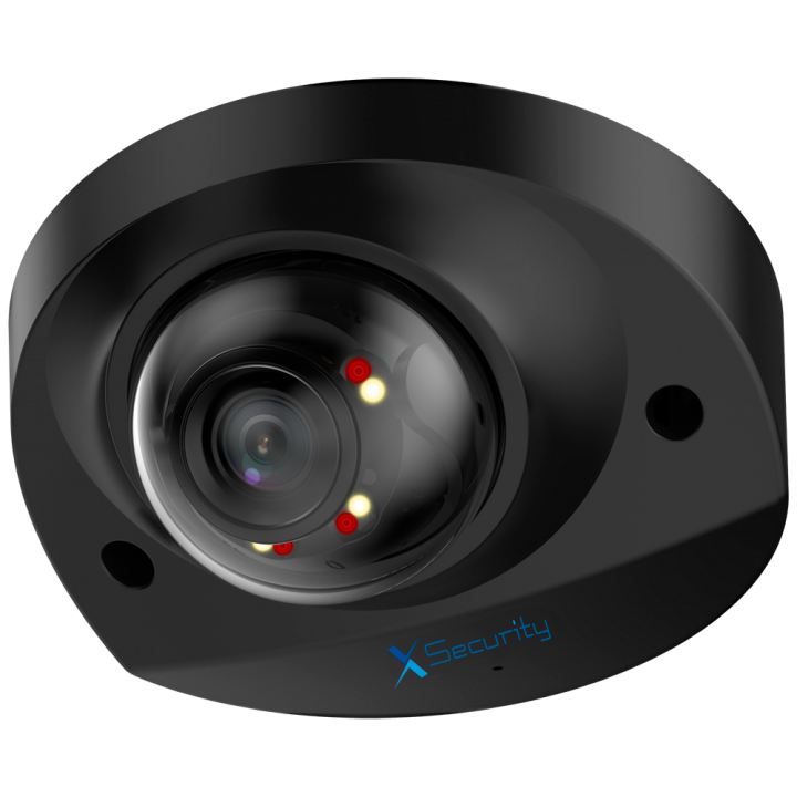 X-SECURITY XS-IPD909A-4P-DL-WIZ-BLACK 4MP PoE kupola kamera