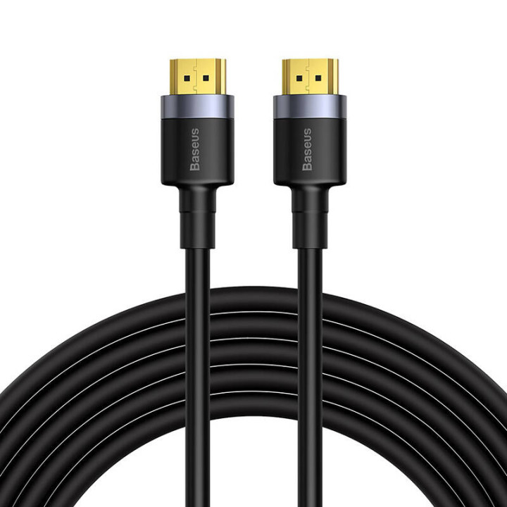 Кабель HDMI 2.0 Baseus Cafele, 4К, 3D, 5м (царно-шарый)