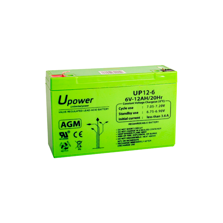 MASTER BATTERY BATT-6012-U 6V akumulators